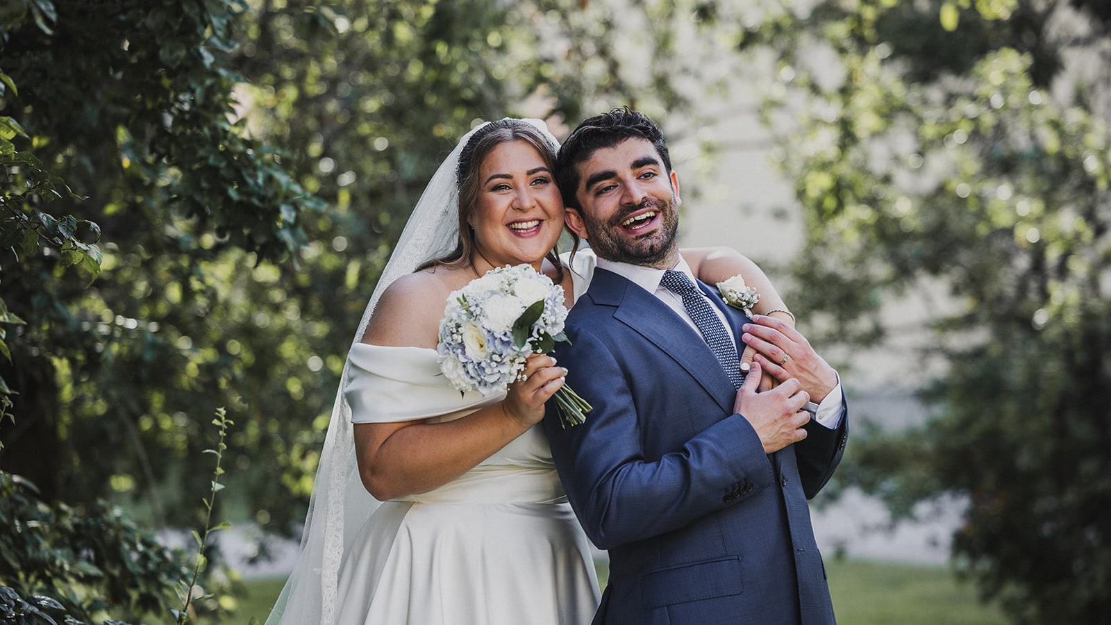 A frame from Sara and Kamran’s wedding story in Uppsala.